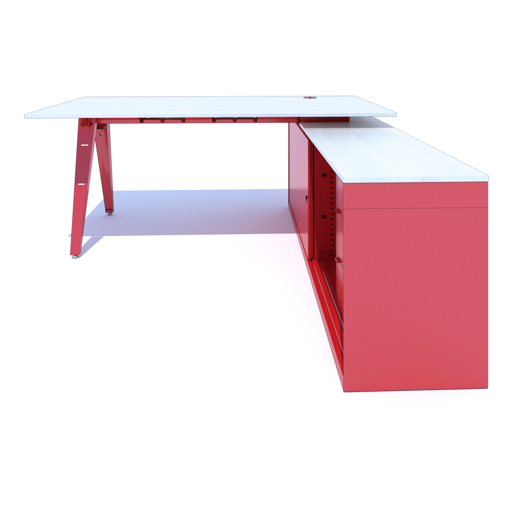 OPE - Desk with Credenza