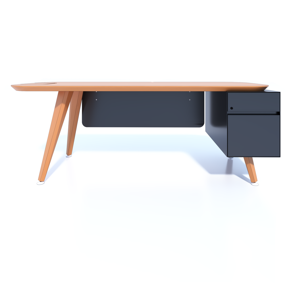 OPE Executive - Rectangular Desk with Support Pedestal