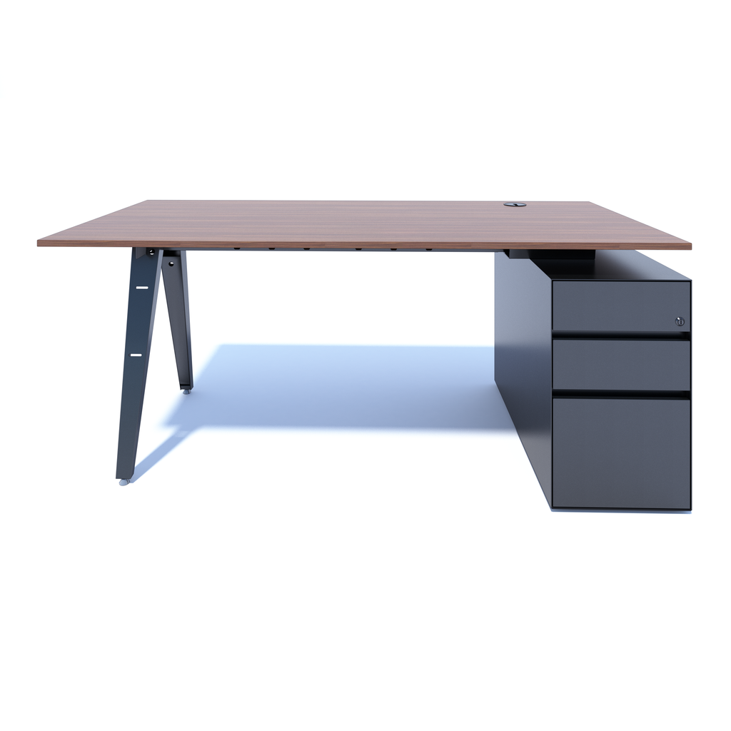 OPE - Desk with Support Pedestal