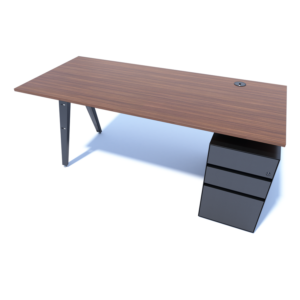 OPE - Desk with Support Pedestal