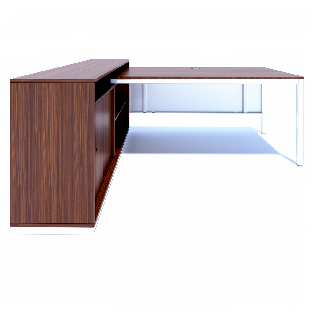 ARM - Desk with Support Credenza
